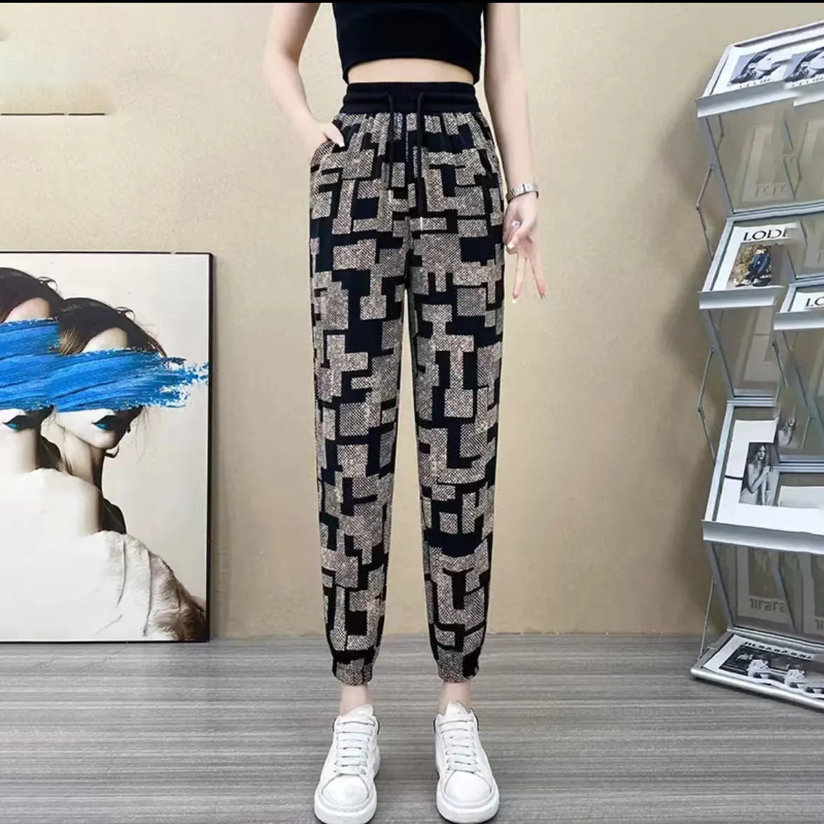 2023 New Style Ice Silk High Waist Casual Pants（50% OFF）