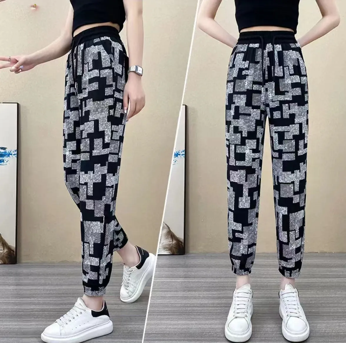 2023 New Style Ice Silk High Waist Casual Pants（50% OFF）