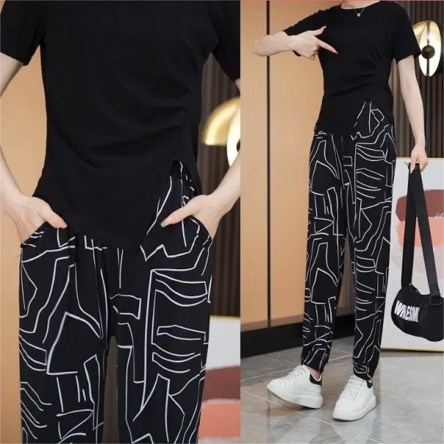 2023 New Style Ice Silk High Waist Casual Pants（50% OFF）