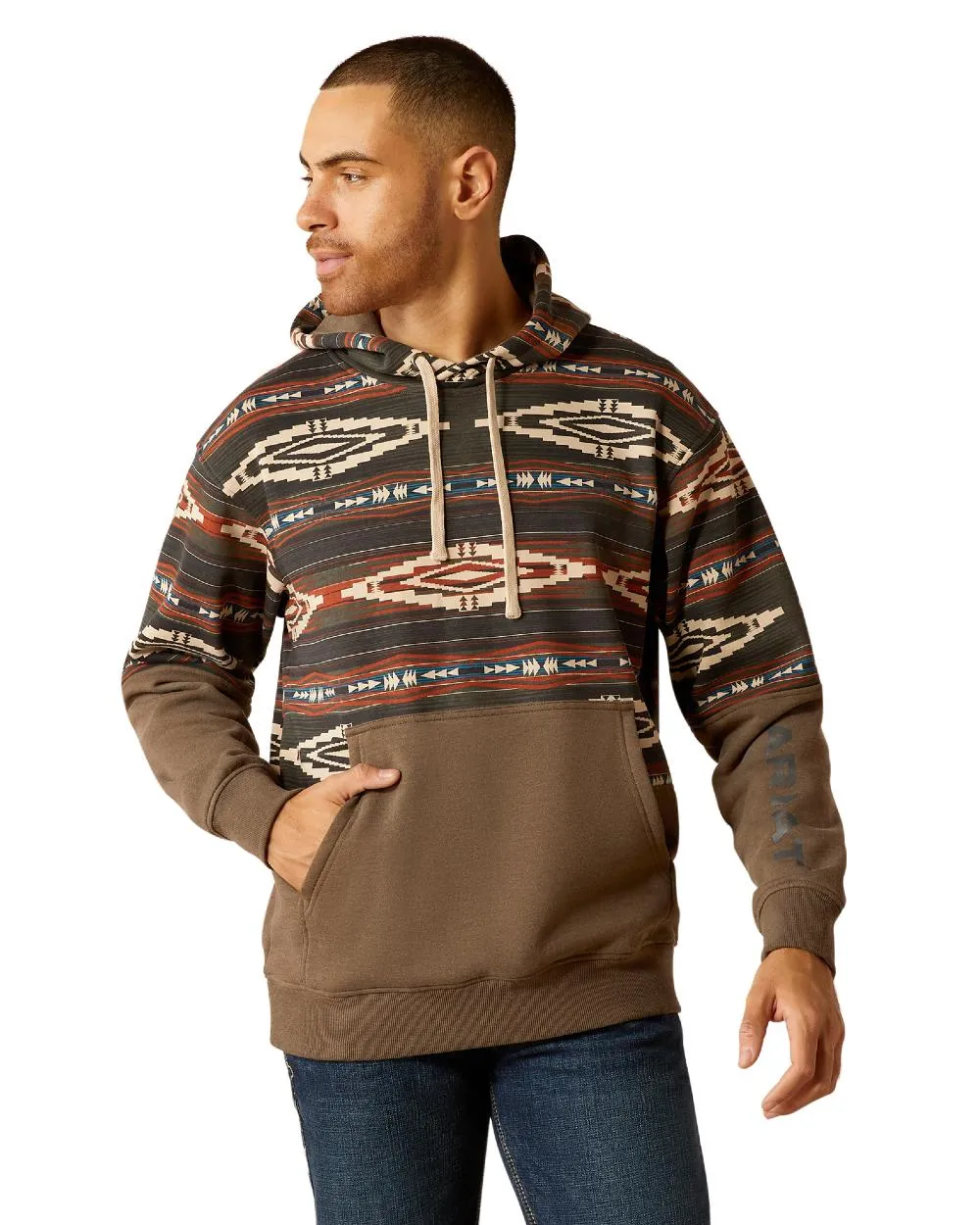 Ariat Mens Color Block Hoodie