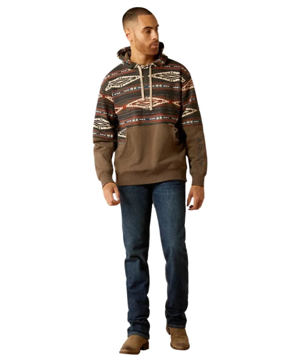 Ariat Mens Color Block Hoodie