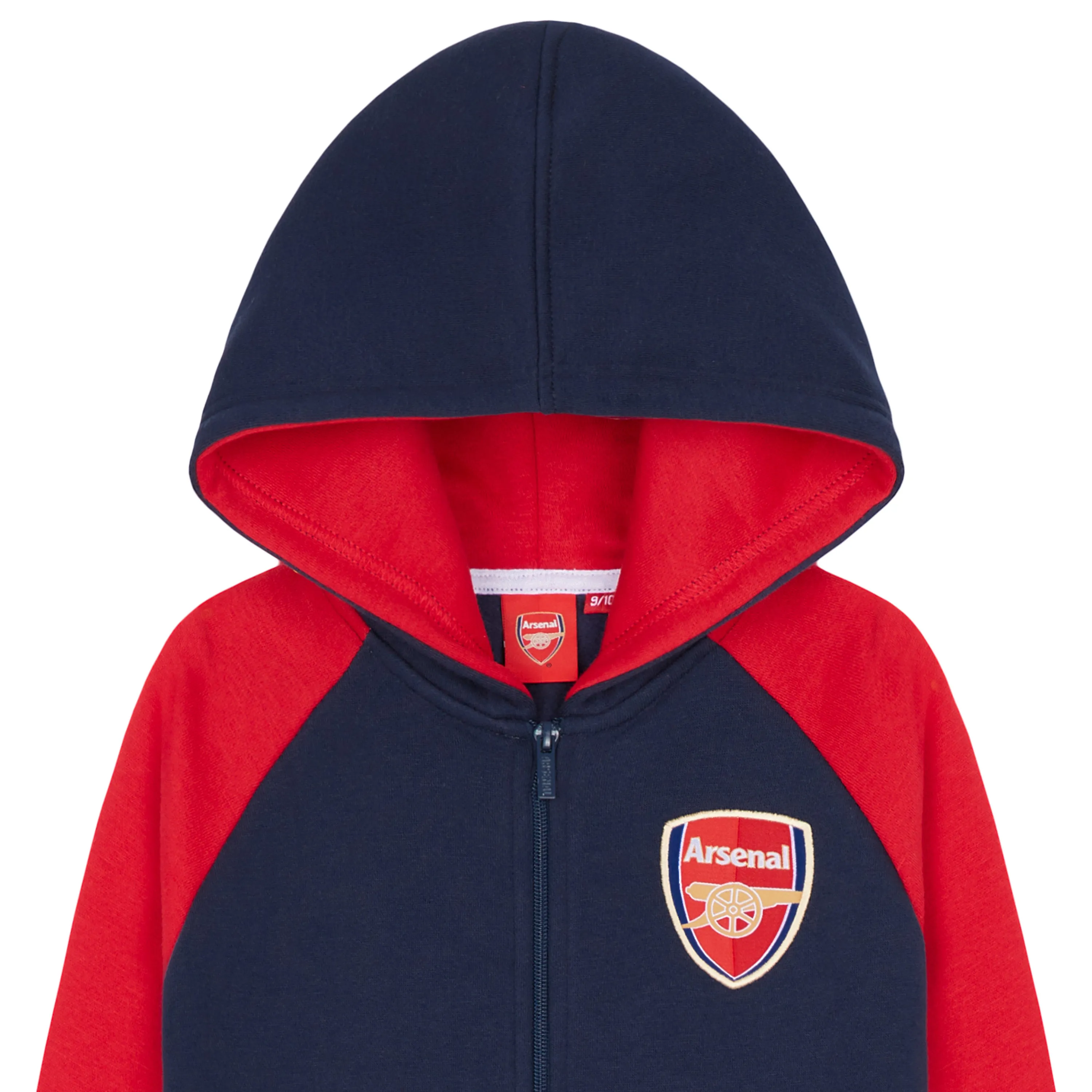 Arsenal F.C. Boys Zip Up Hoodie with Pockets