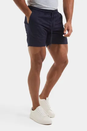 Athletic Fit Drawstring Chino Short 5" in Navy