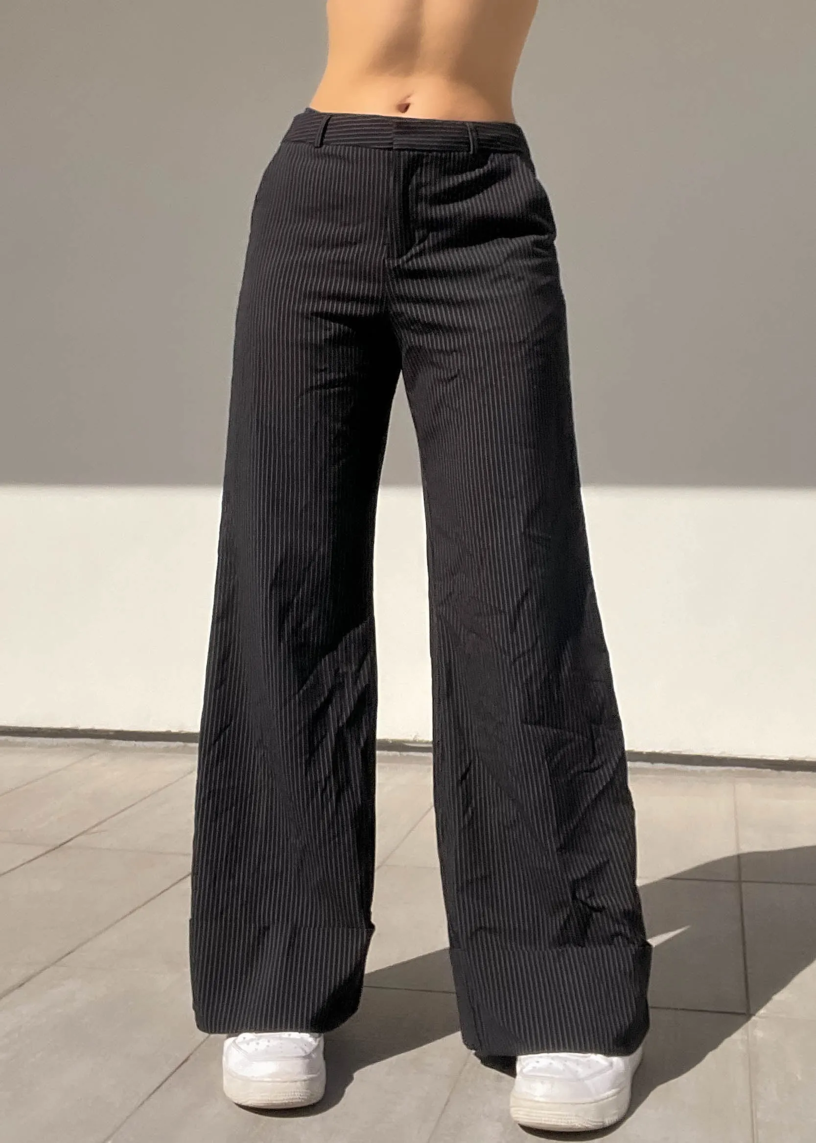 Baggy Pinstripe Trousers