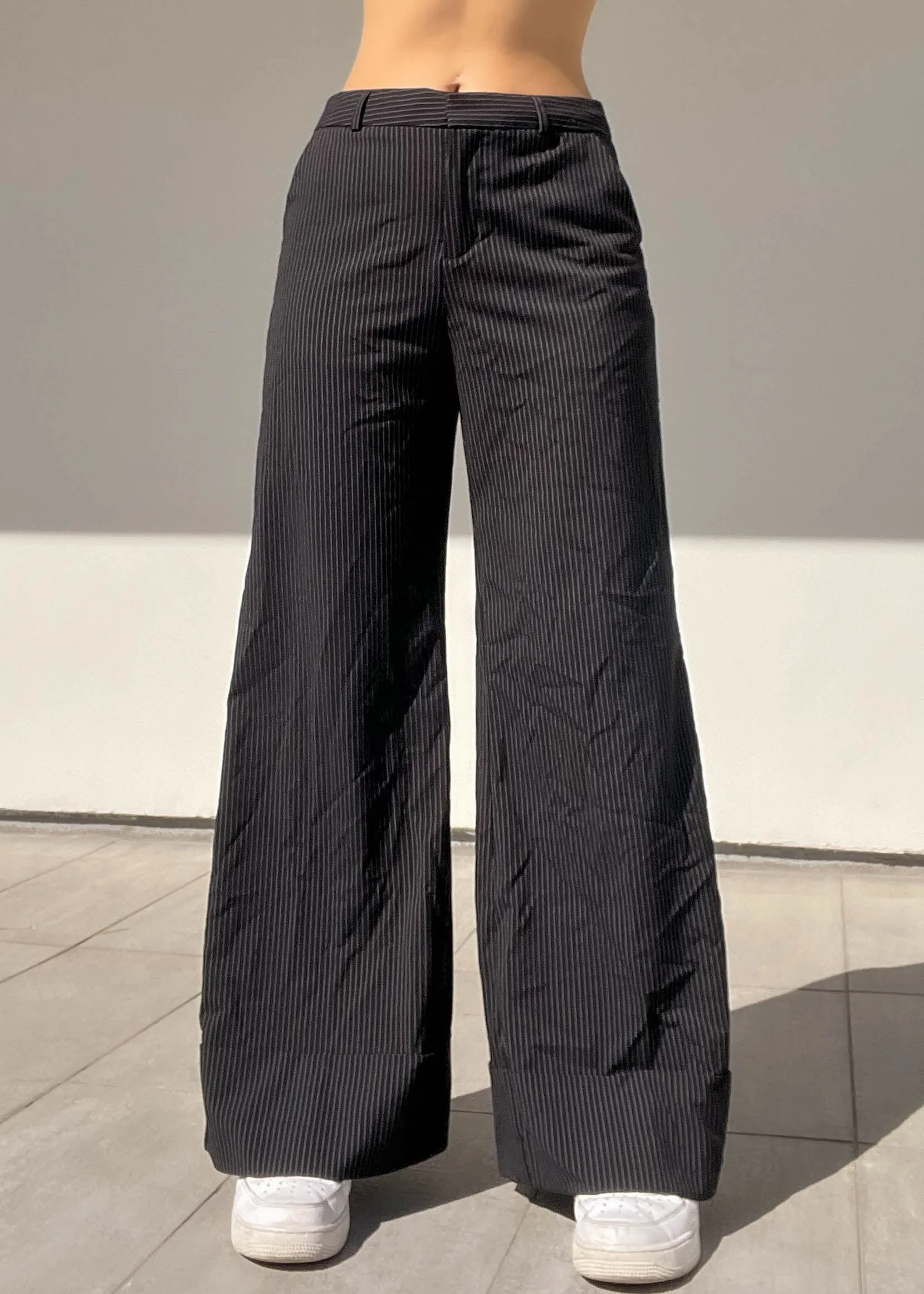 Baggy Pinstripe Trousers