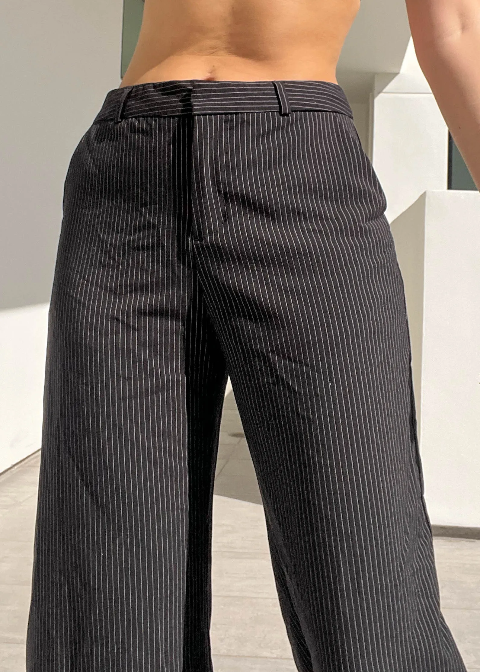 Baggy Pinstripe Trousers