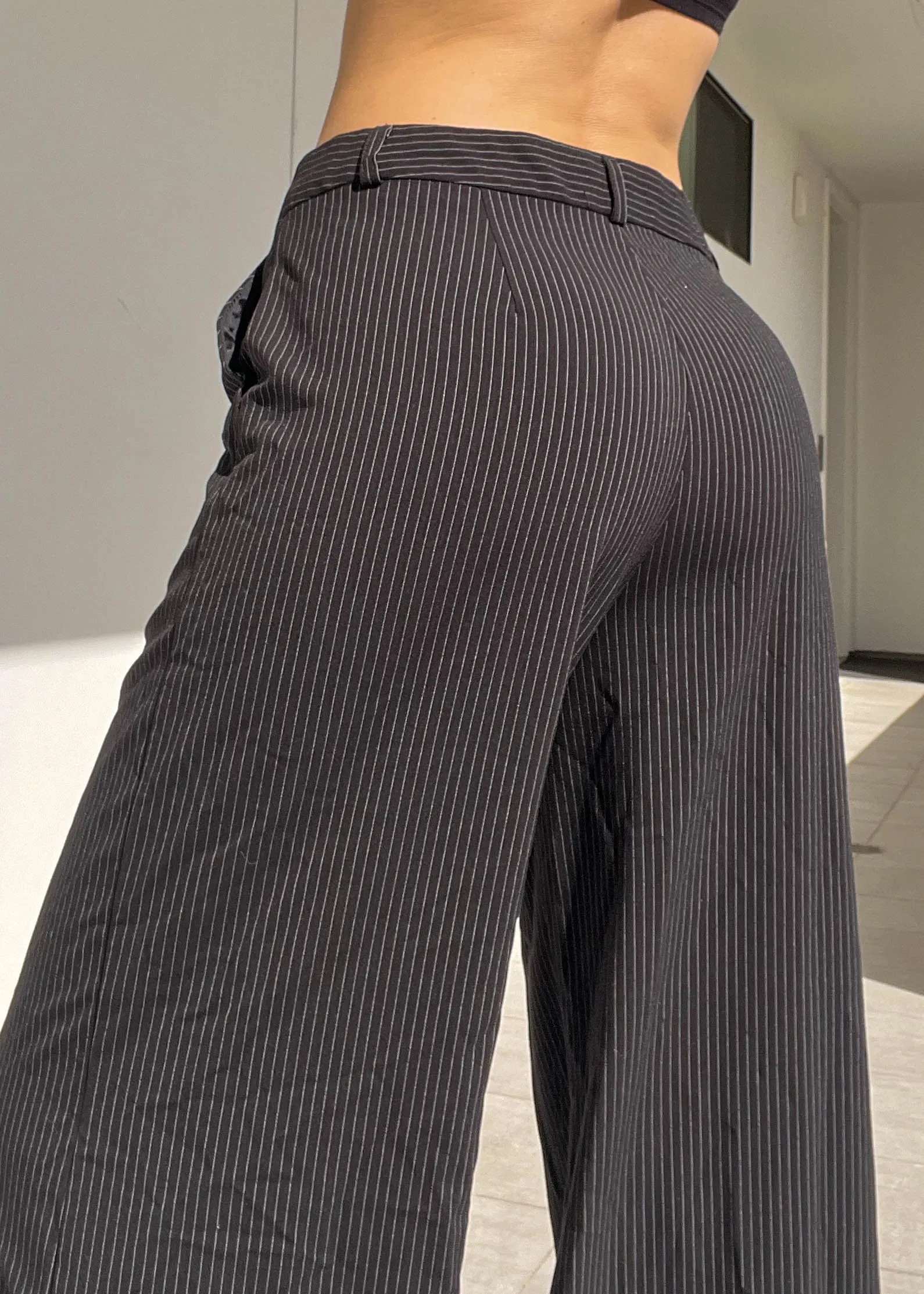 Baggy Pinstripe Trousers