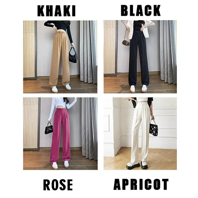 Casual Full-Length Loose Suit Pants