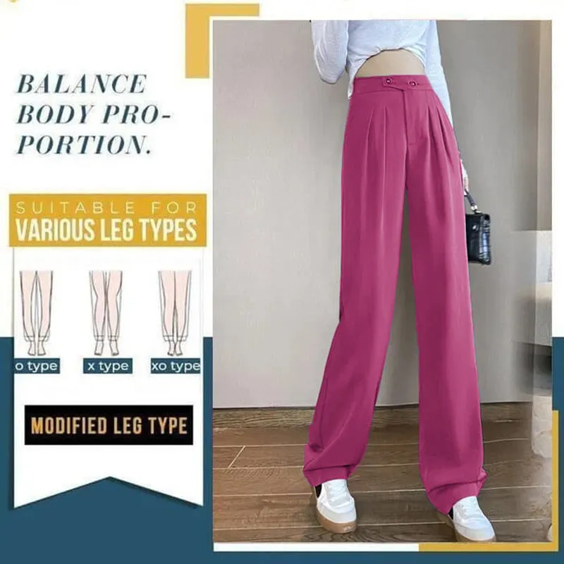 Casual Full-Length Loose Suit Pants