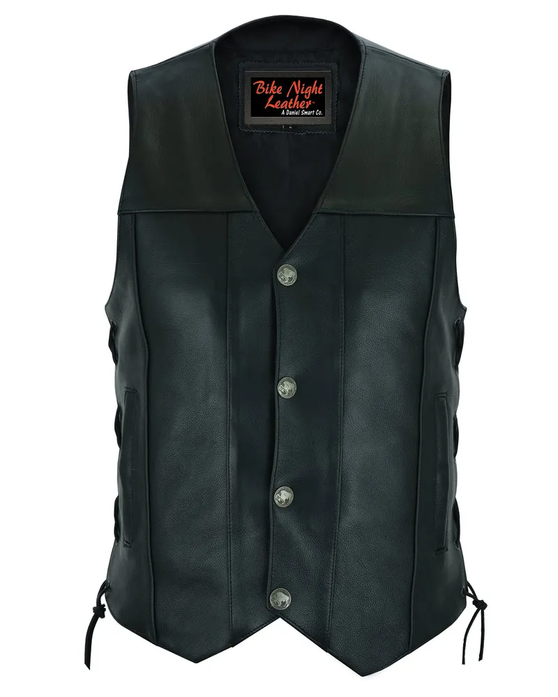 DS142 Men's Single Back Panel Concealed Carry Vest (Buffalo Nickel He