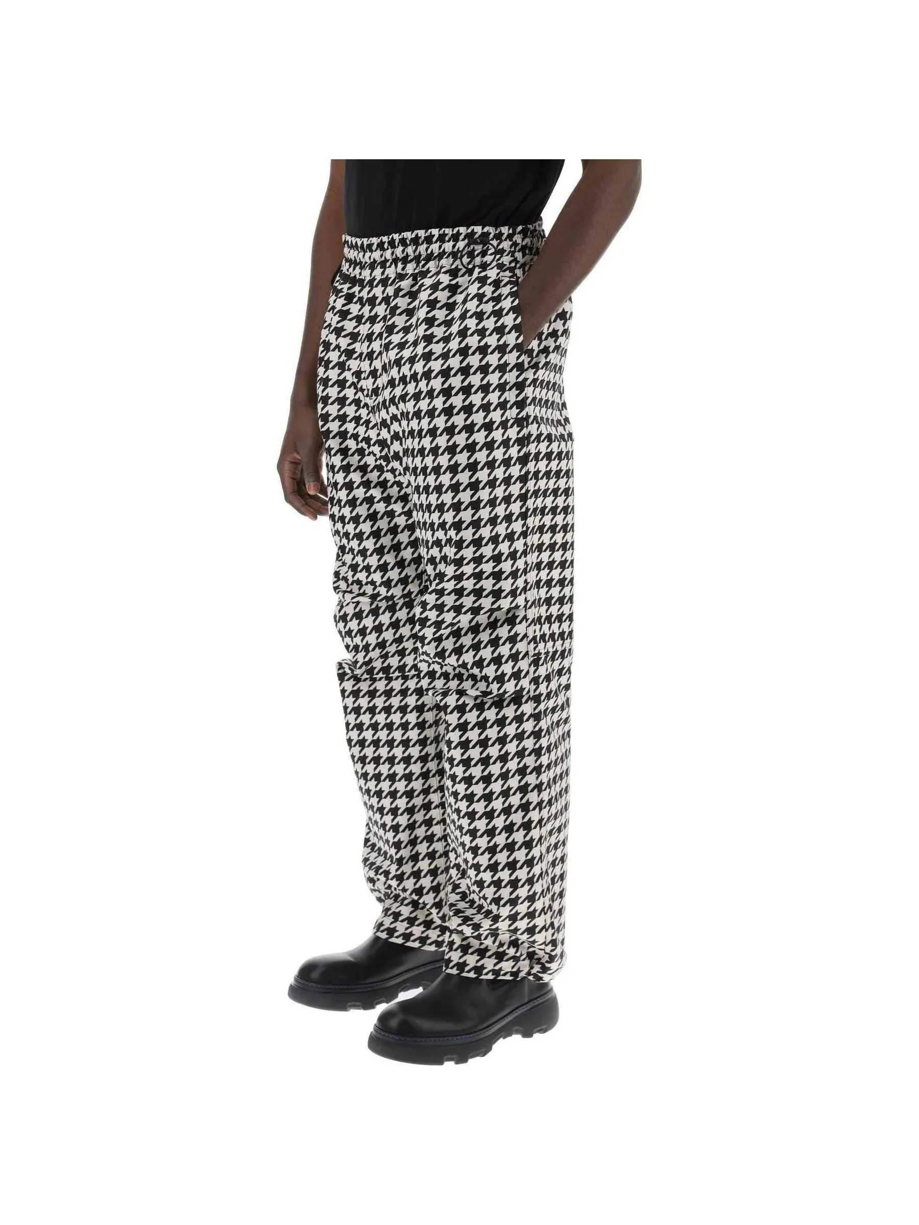 Houndstooth Cargo Trousers