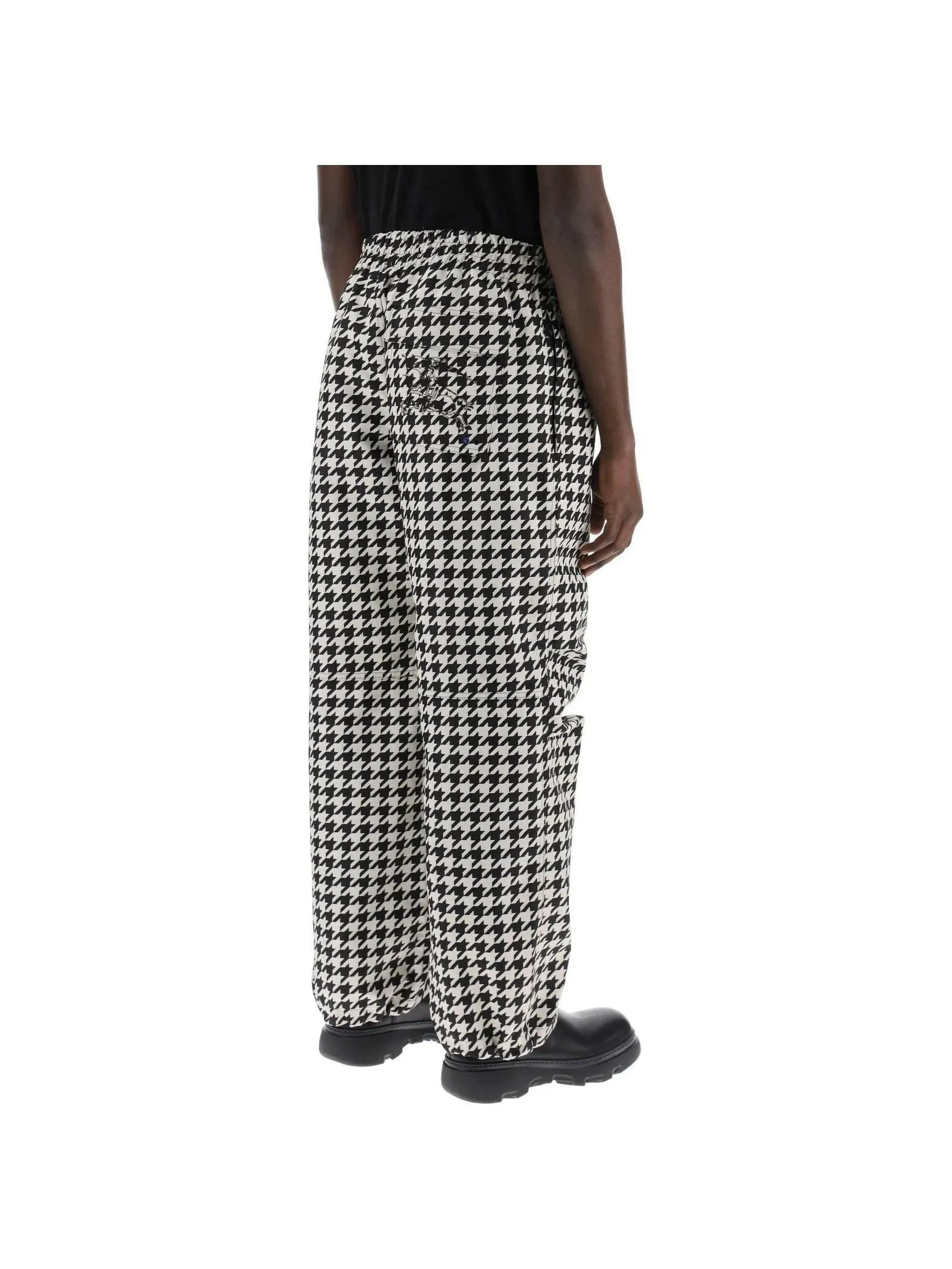 Houndstooth Cargo Trousers