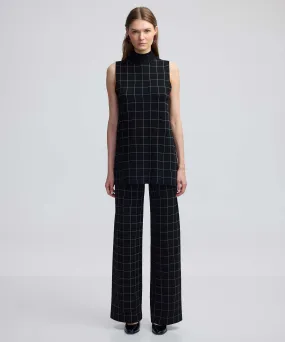 Ipekyol Square Pattern Knitted Trousers Black