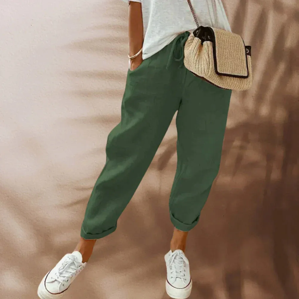 Ivyshape | Casual And Stylish Linen Pants