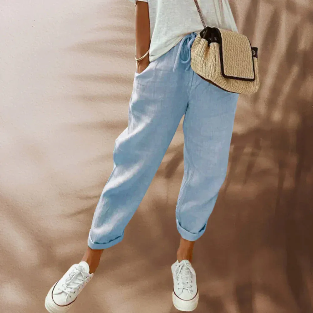 Ivyshape | Casual And Stylish Linen Pants