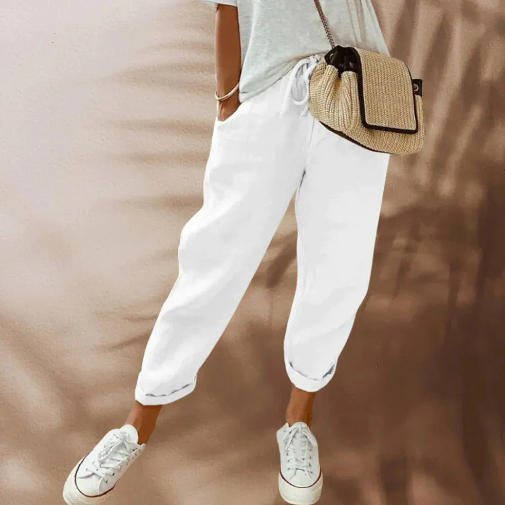 Ivyshape | Casual And Stylish Linen Pants