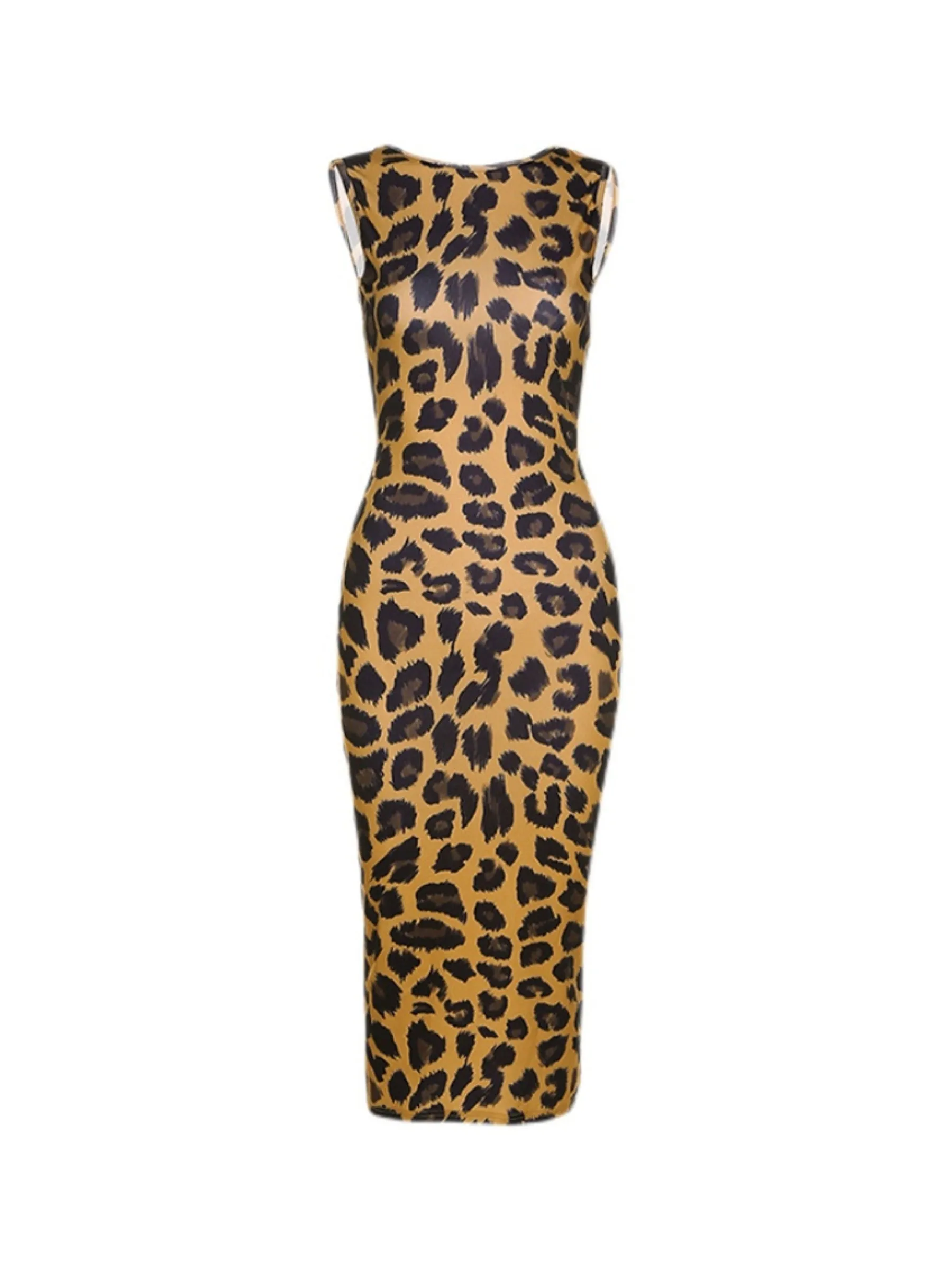 Kelley Leopard Midi Dress