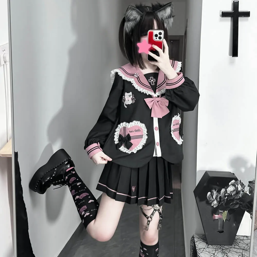 [Kitty Devil] JK cat doll cute uniform set