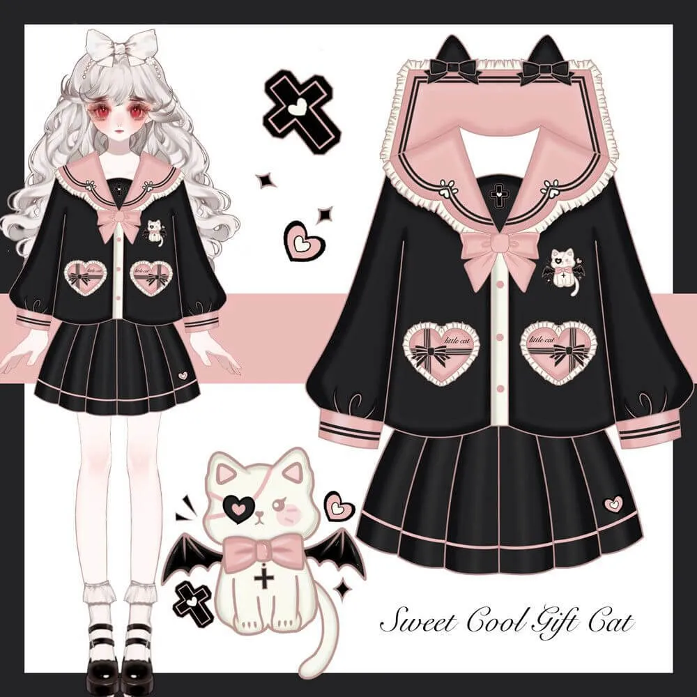 [Kitty Devil] JK cat doll cute uniform set