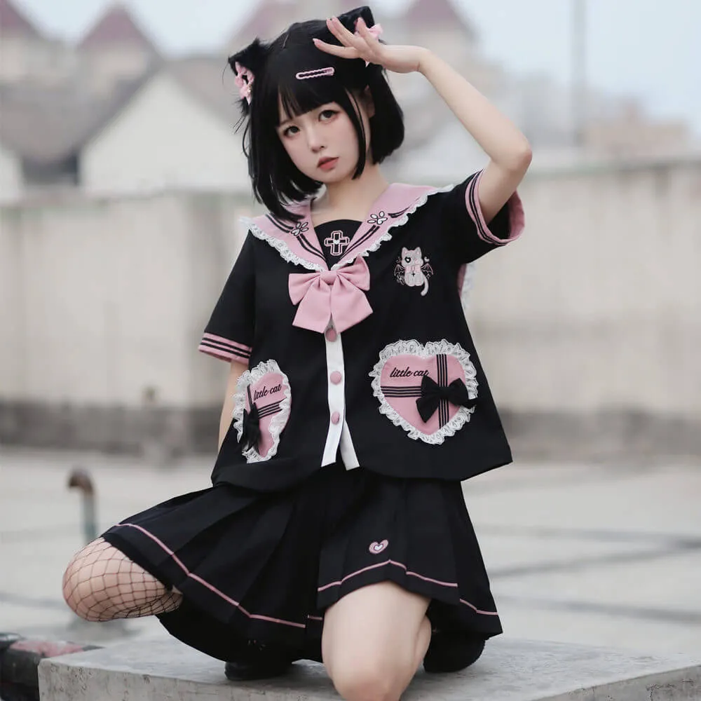 [Kitty Devil] JK cat doll cute uniform set