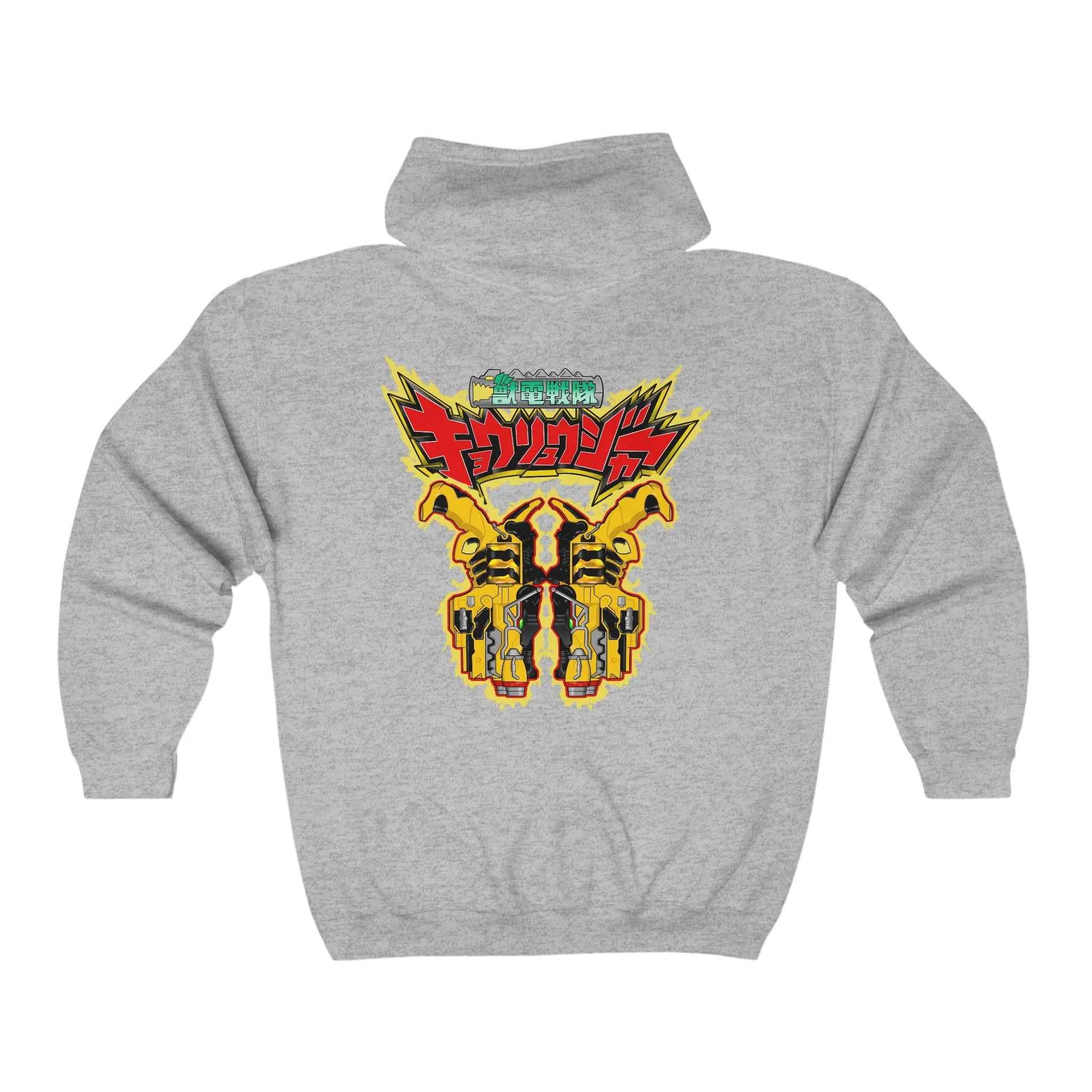 Kyoryuger Blasters Full Zip Hoodie Super Sentai T Shirt Custom Graphic Art Cosplay Shirts Power Rangers Retro Vintage 90s Tee