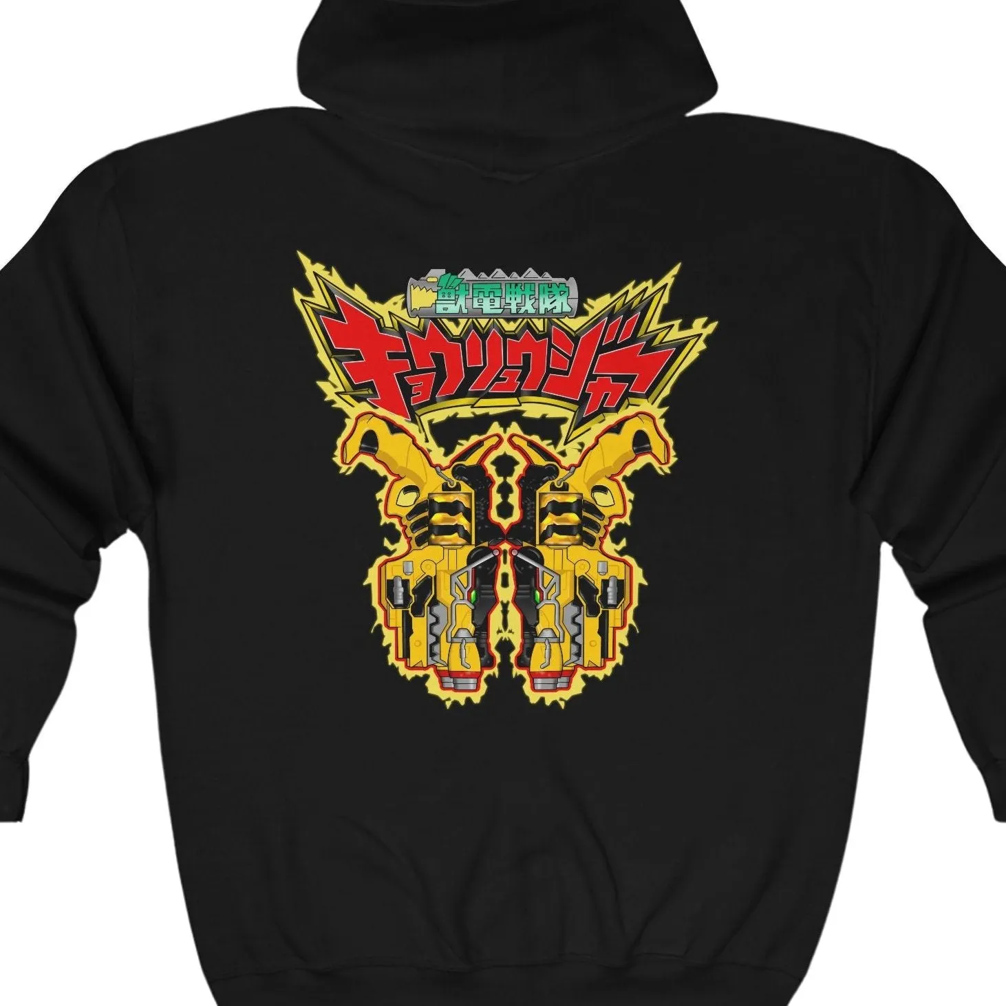 Kyoryuger Blasters Full Zip Hoodie Super Sentai T Shirt Custom Graphic Art Cosplay Shirts Power Rangers Retro Vintage 90s Tee