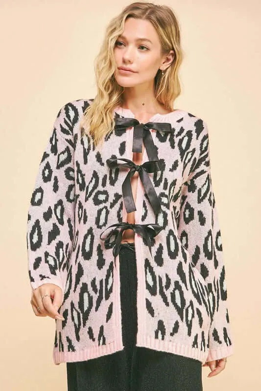 Leopard Loose Fit Cardigan