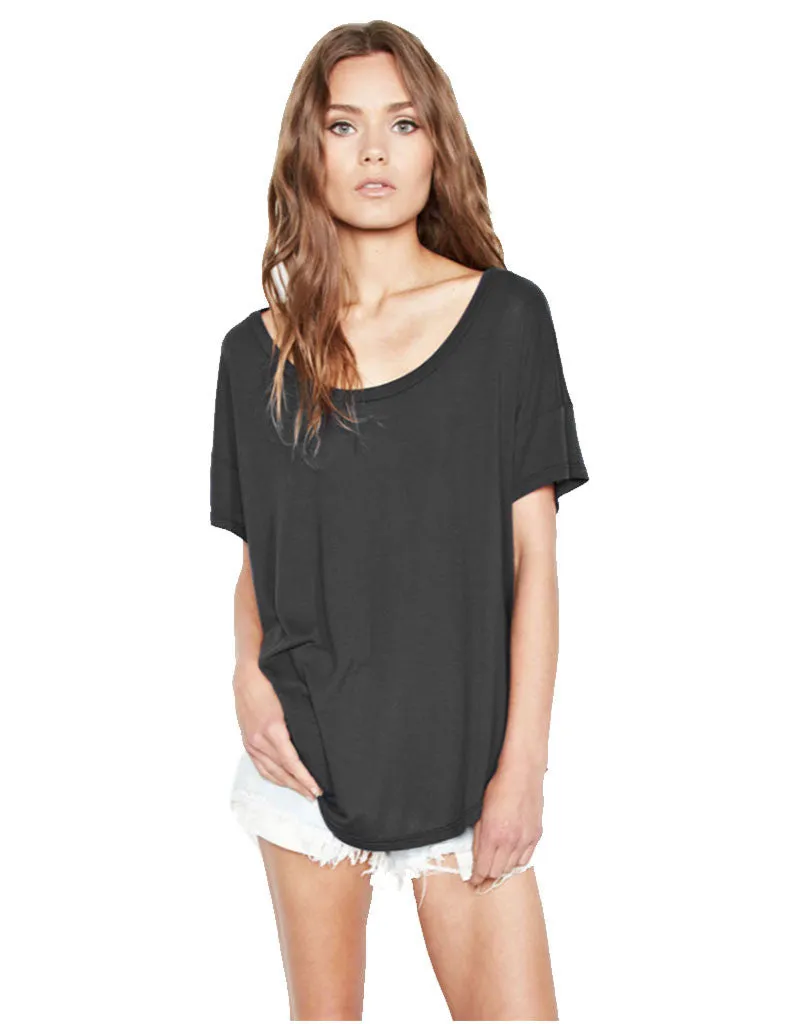 Michael Lauren Jan Scoop Neck Tee