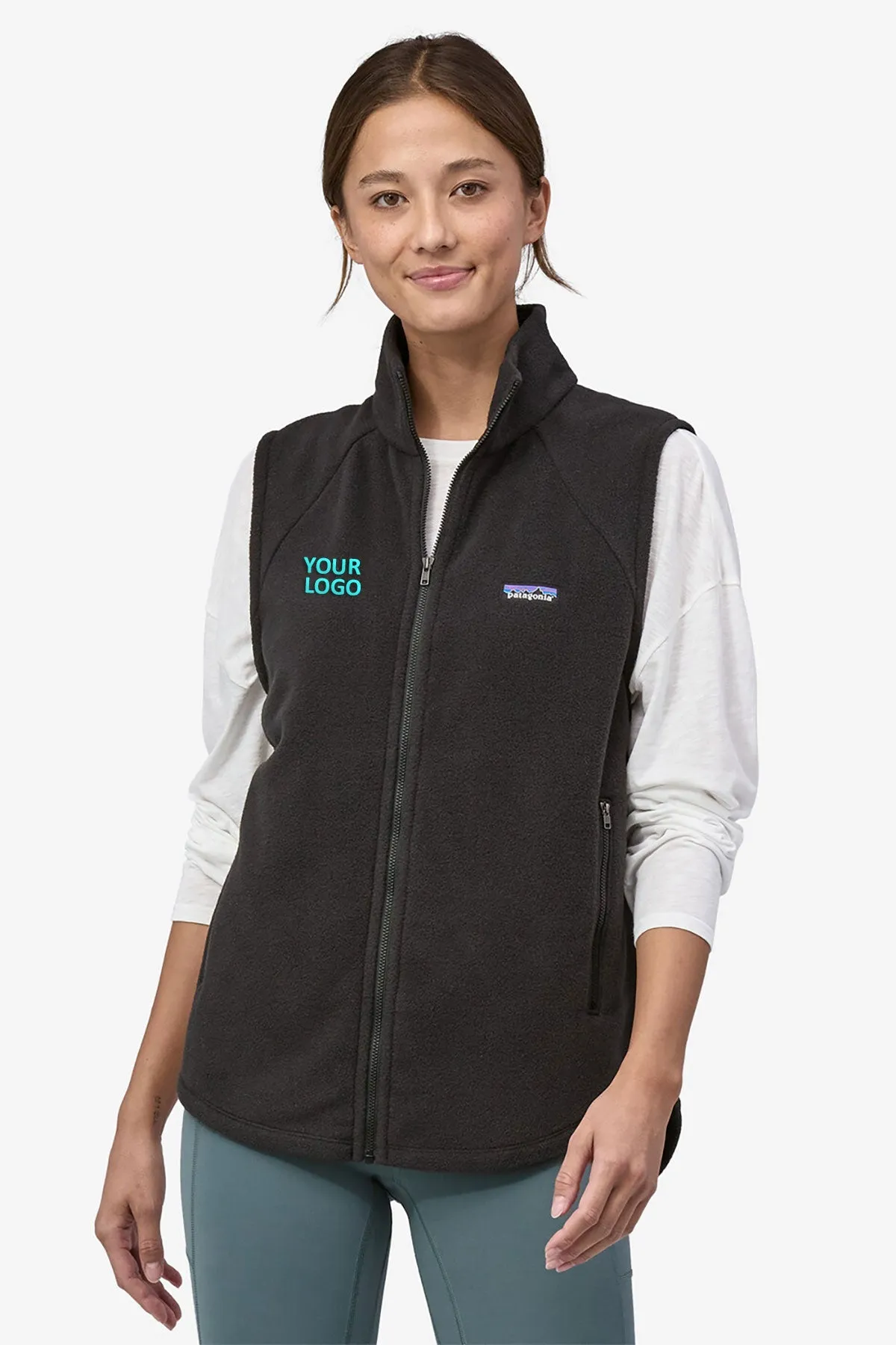 Patagonia Womens Classic Microdini Custom Vests, Black