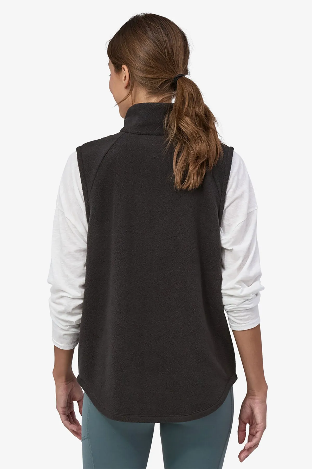 Patagonia Womens Classic Microdini Custom Vests, Black