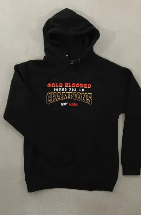 Permanent Holiday X Adapt :: Gold Blooded Holiday (Men's Black Hoody)