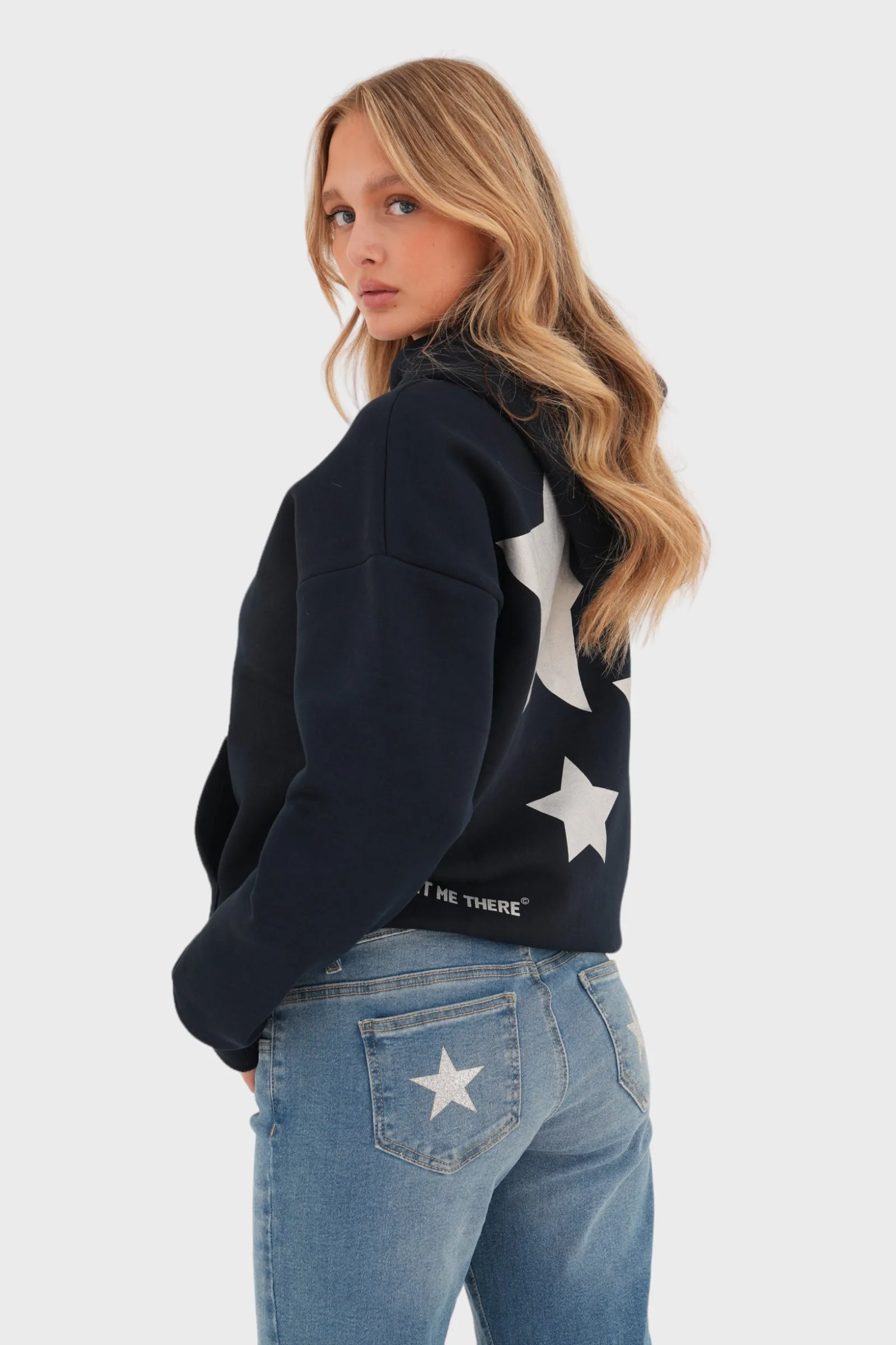 "Stargirl" hoodie navy