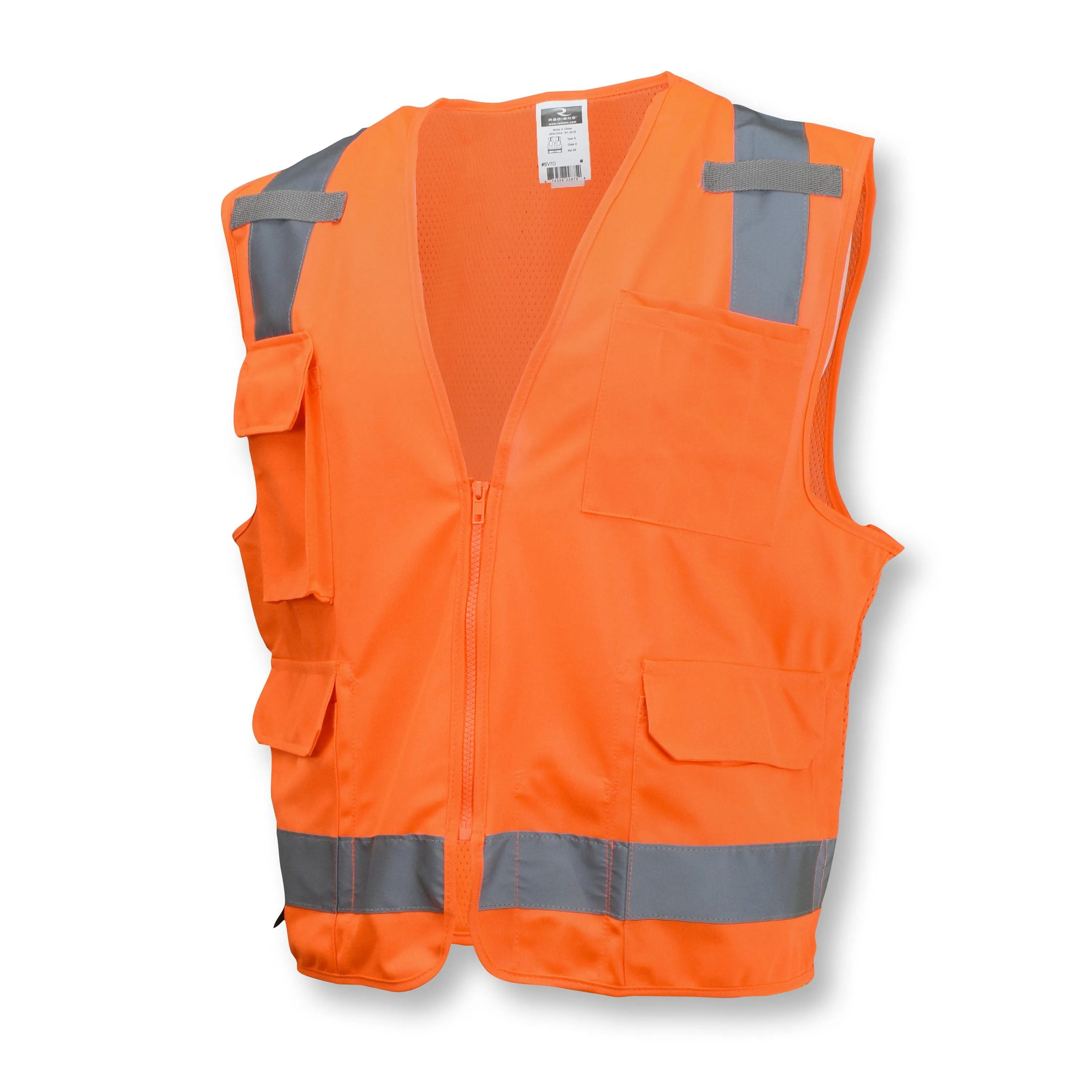 Radians SV7 Surveyor Type R Class 2 Solid/Mesh Safety Vest