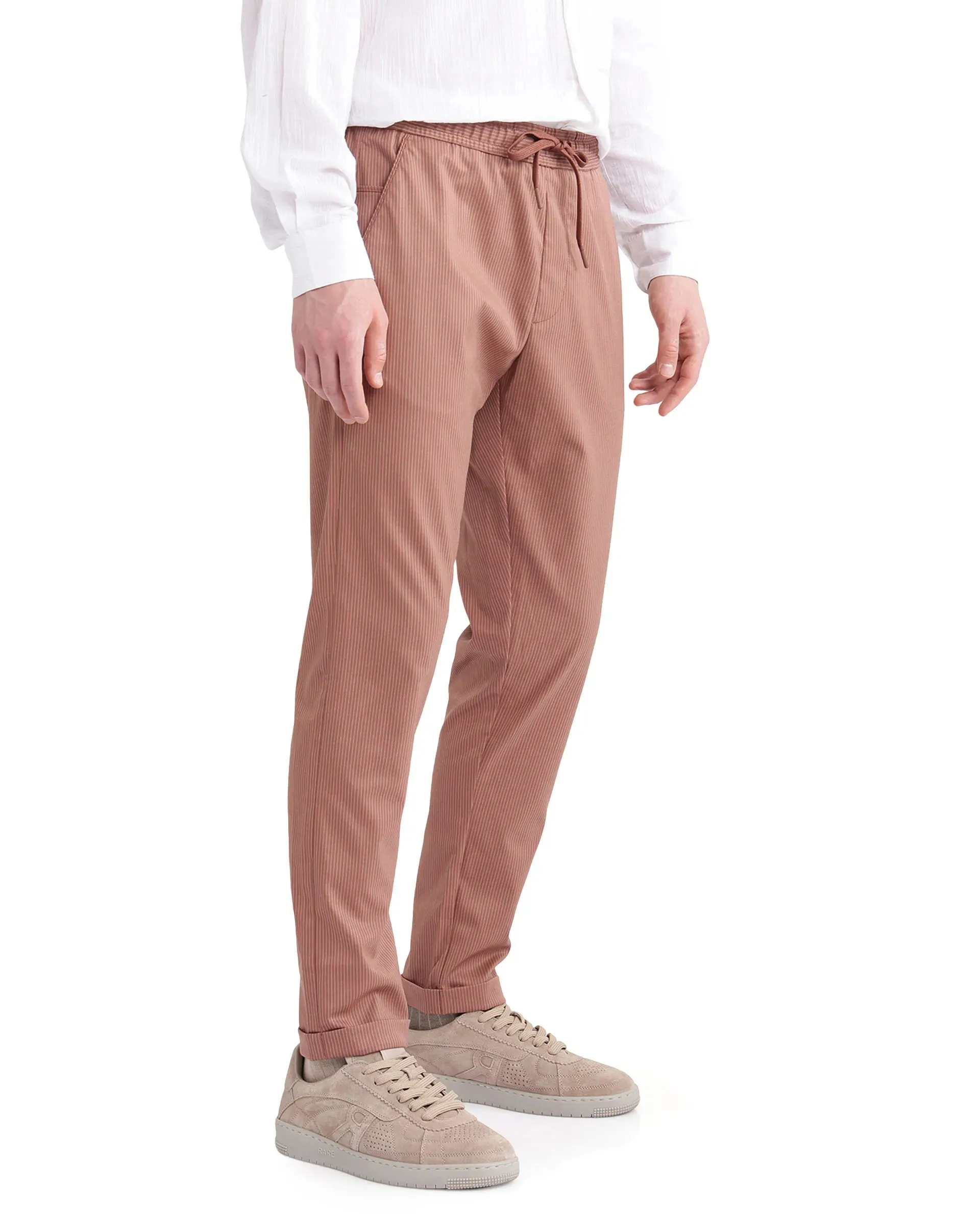 Rare Rabbit Men Glew Rust Button Closure Regular Fit Plain Trouser