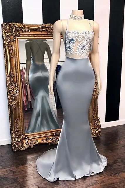 Sexy Sequins Sleeveless Mermaid Prom Dresses Glitter Halter Red Evening Gowns