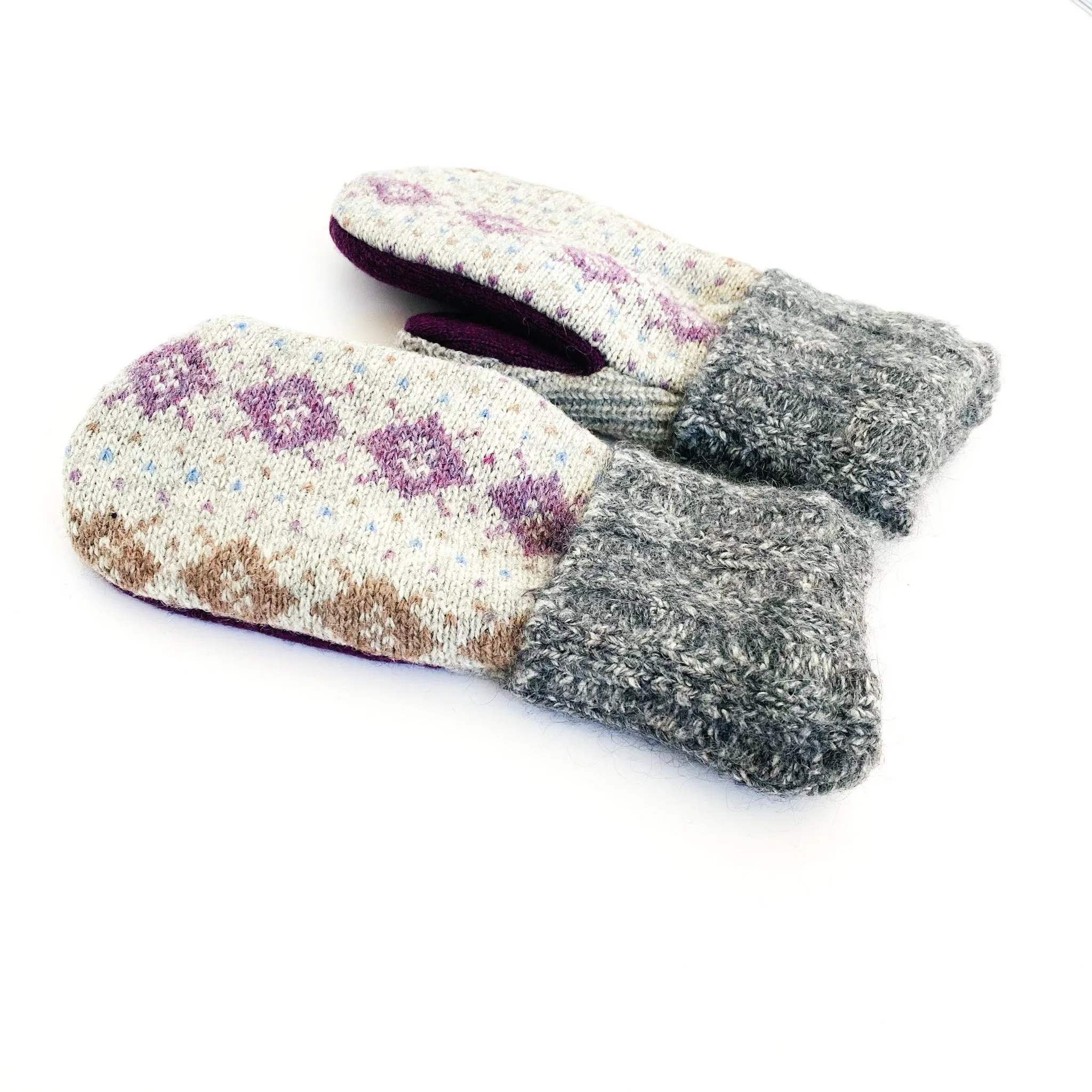 Small Adult Mittens | Forget Me Not