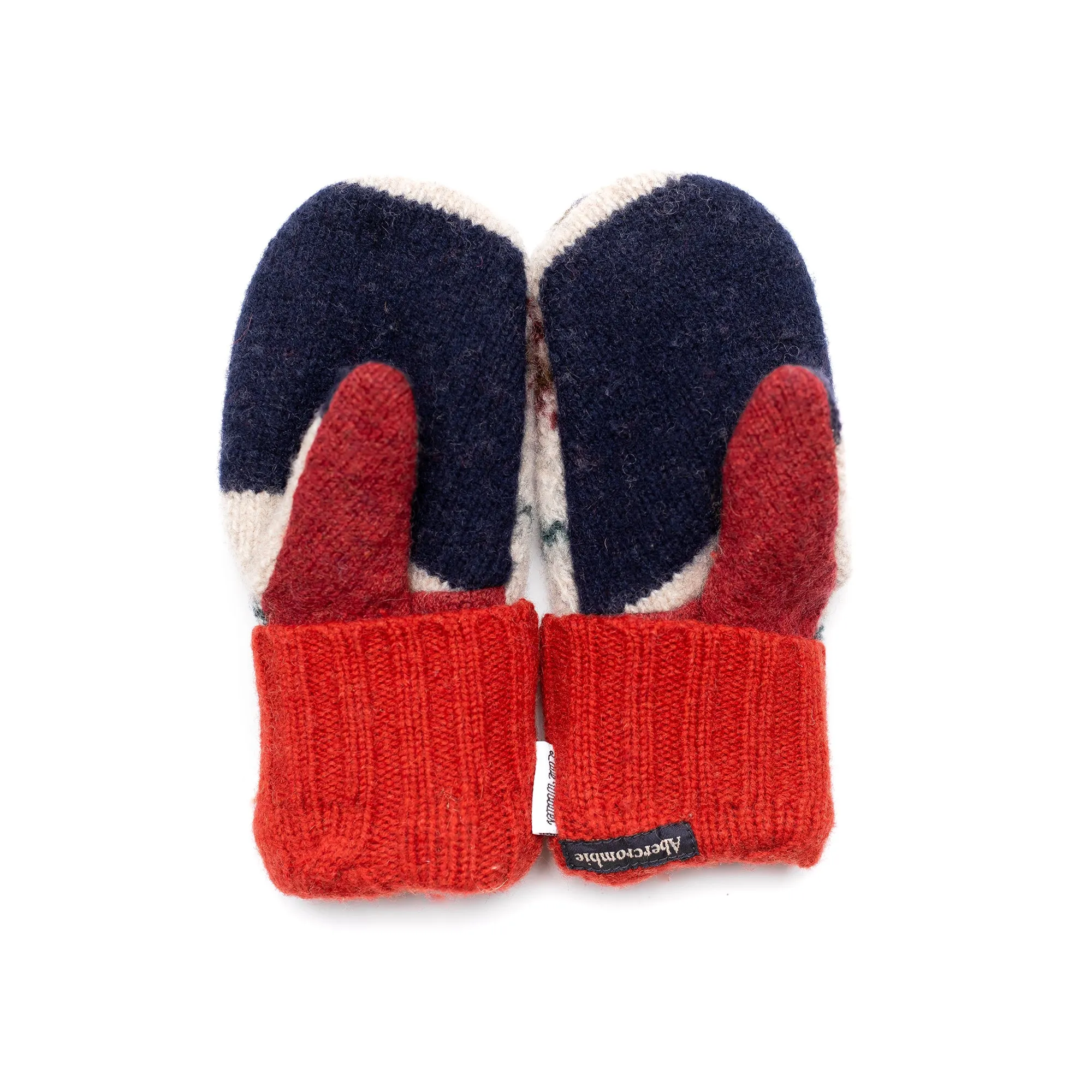 Small Kid's Wool Sweater Mittens | Making A Snowman