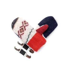 Small Kid's Wool Sweater Mittens | Making A Snowman