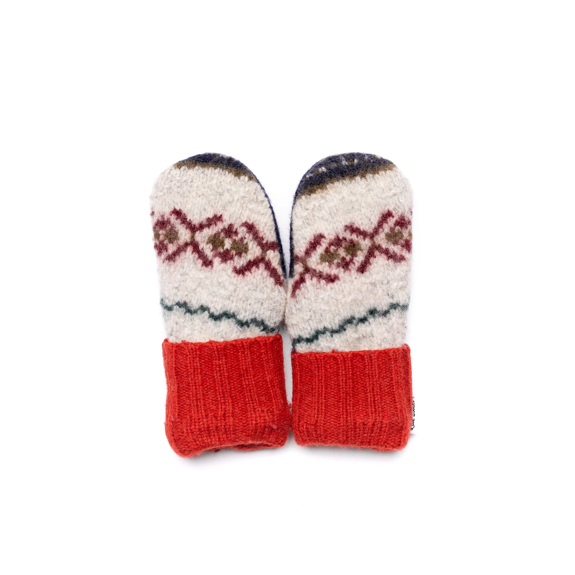 Small Kid's Wool Sweater Mittens | Making A Snowman