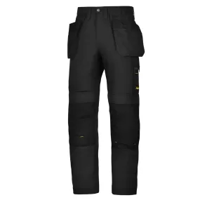 Snickers 6202 RuffWork, Work Trousers  Holster Pockets Black