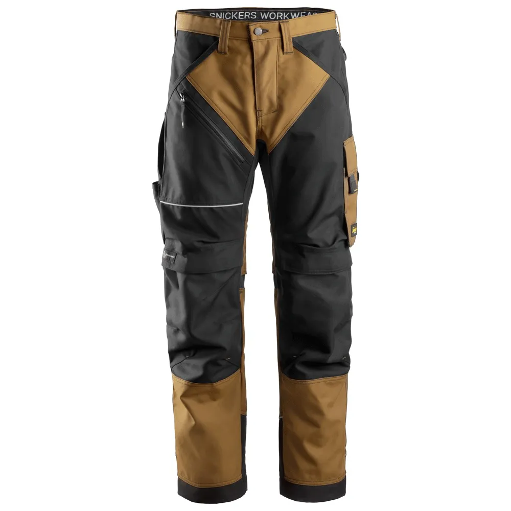 Snickers 6303 RuffWork, Work Trousers Brown/Black