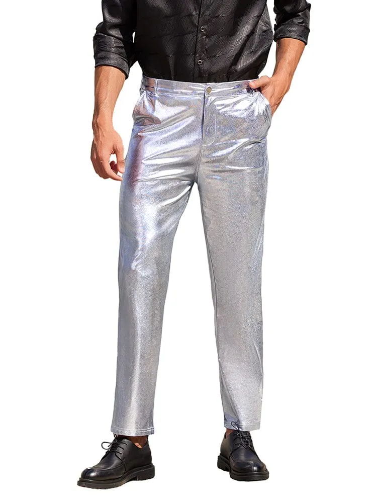 Stylish Metallic Shiny Pants