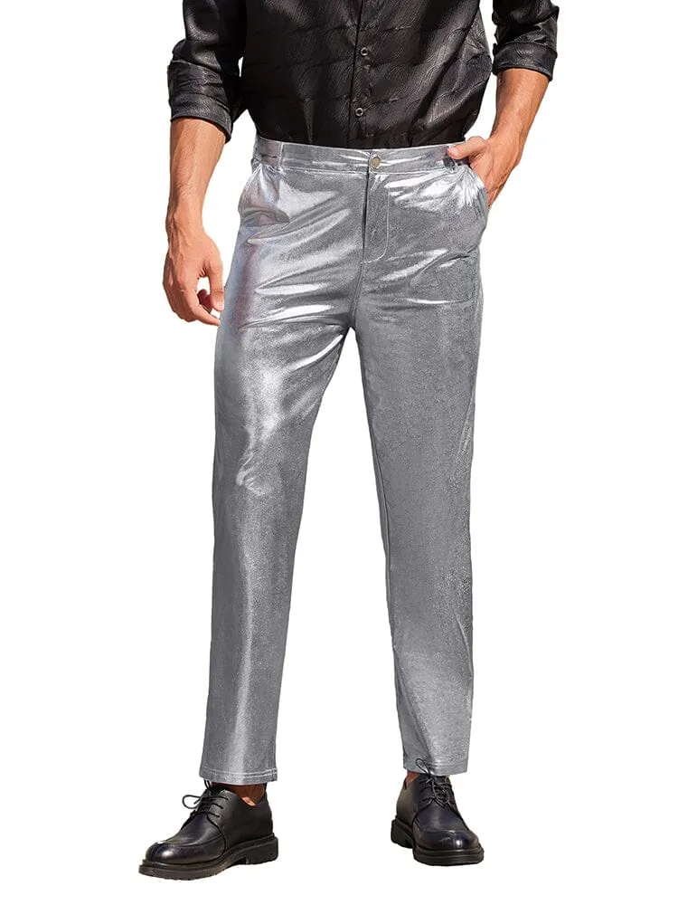 Stylish Metallic Shiny Pants