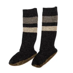 Wool Cabin Socks | Rugby Stripes | Size 8-11