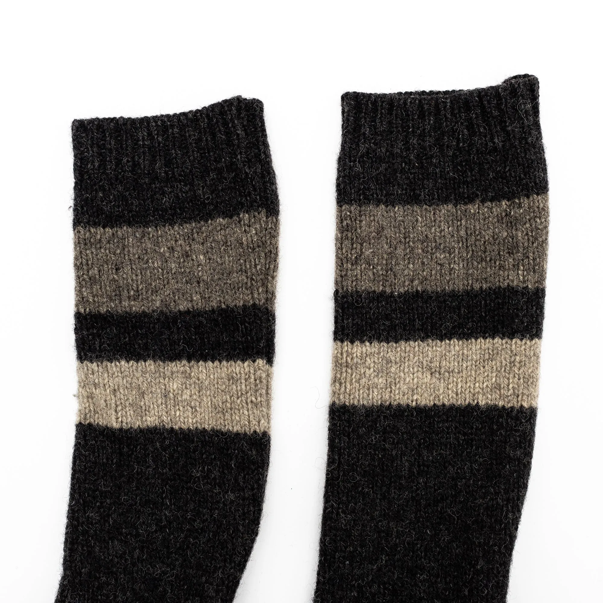 Wool Cabin Socks | Rugby Stripes | Size 8-11