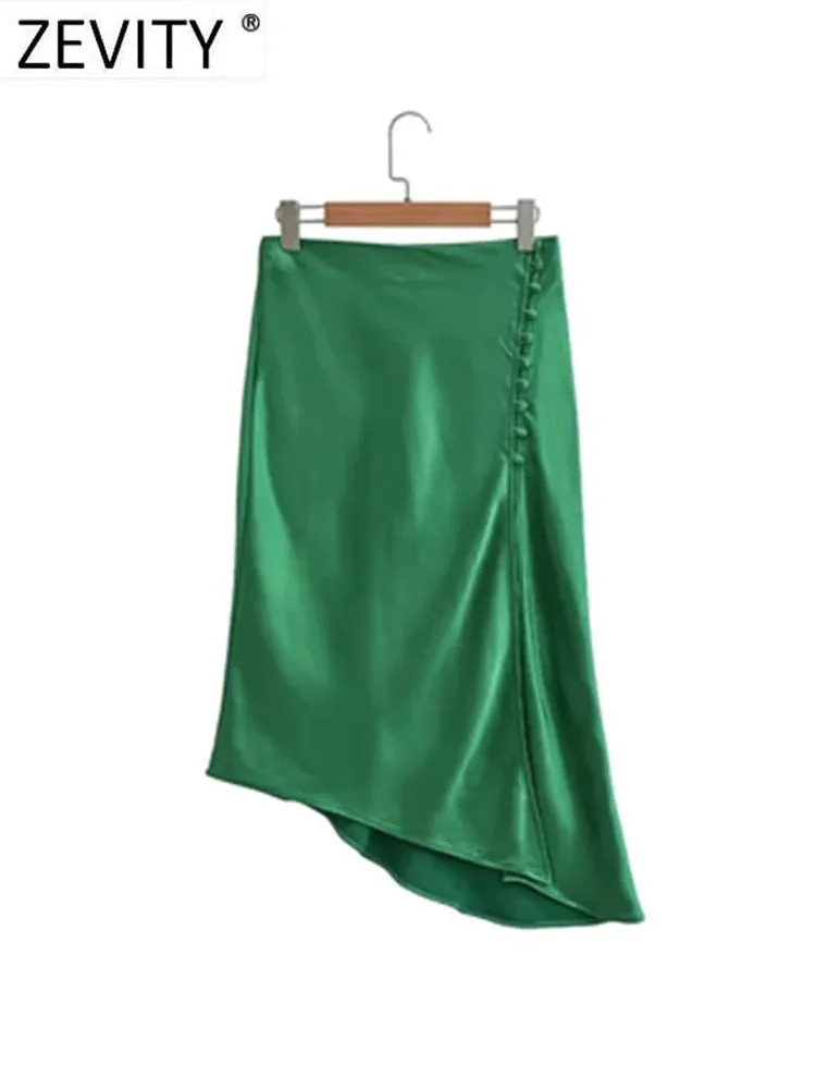 Zevity Elegant French Midi Skirt