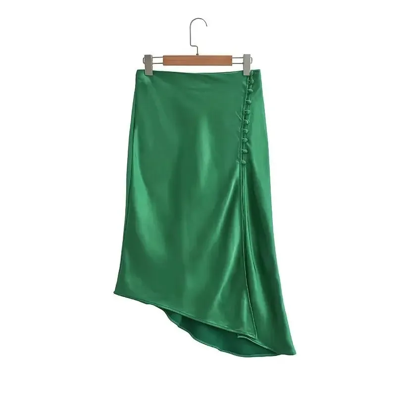 Zevity Elegant French Midi Skirt