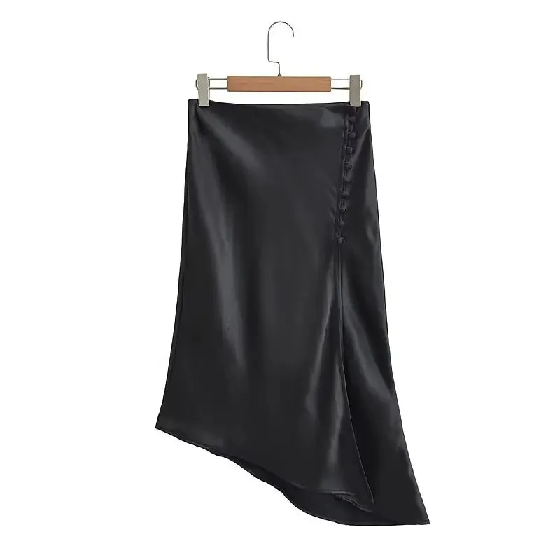 Zevity Elegant French Midi Skirt