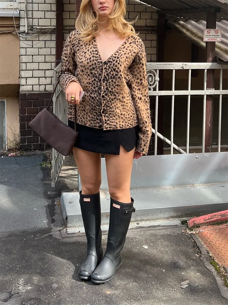 Zola Loose Fit Leopard Cardigan